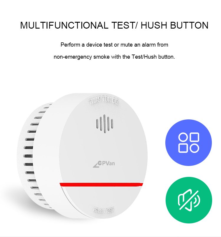 CPvan SM01 2 pçs/lote EN14604  - Smoke Alarm 10 Year Battery avaliação e preço