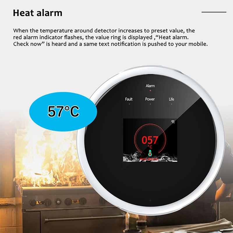 Tuya wifi gás lpg sensor de va - Smart Gas Leak Detector Lpg avaliação e preço