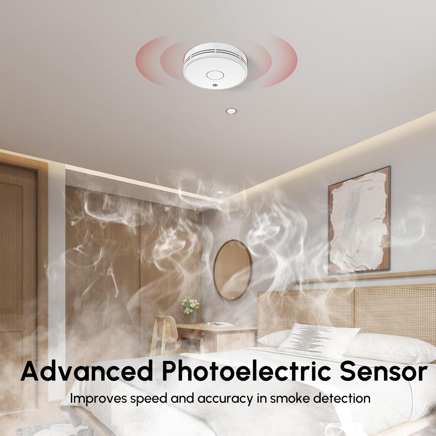Alarme de fumaça para casa, ba - Smoke Alarm 10 Year Battery avaliação e preço