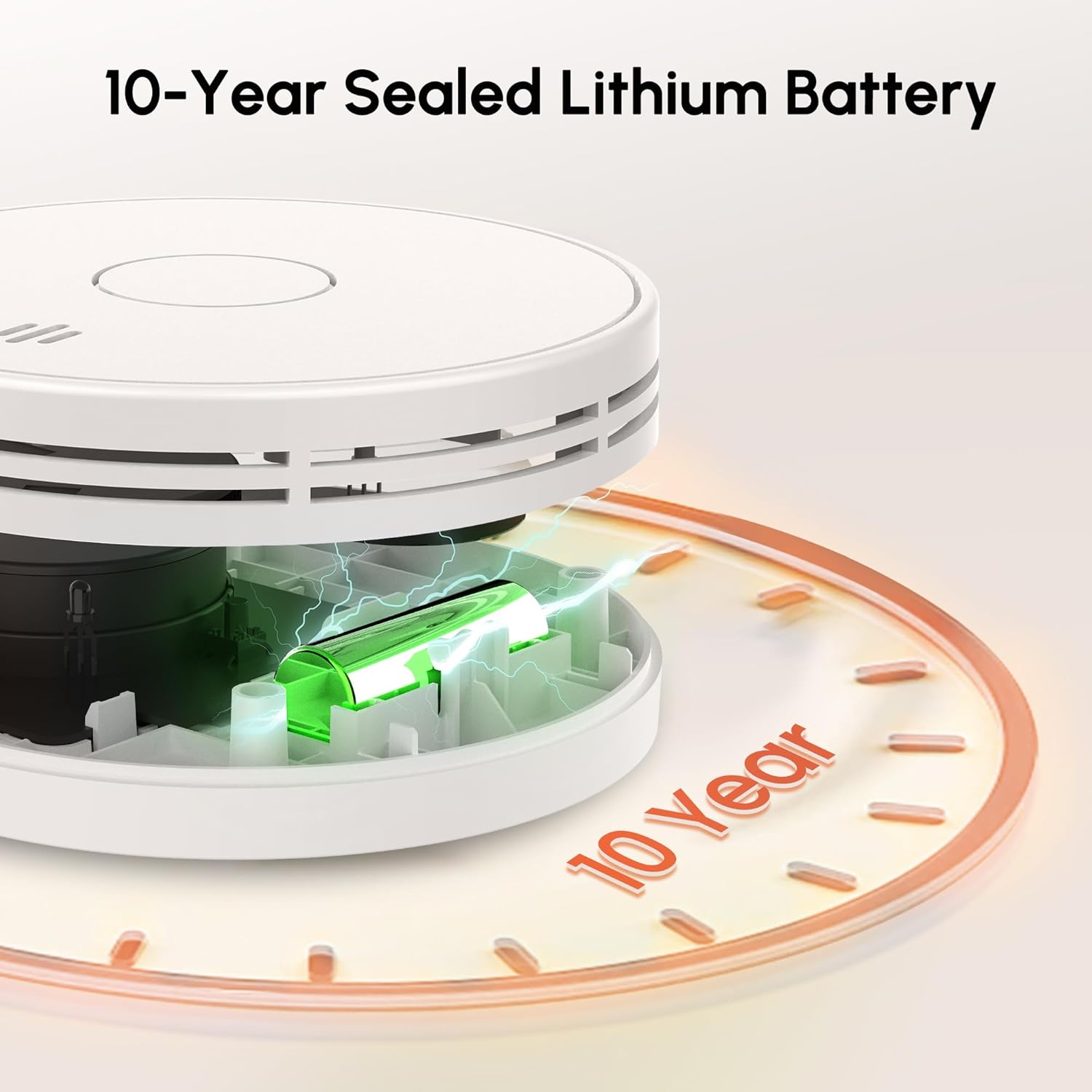 Alarme de fumaça para casa, ba - Smoke Alarm 10 Year Battery avaliação e preço