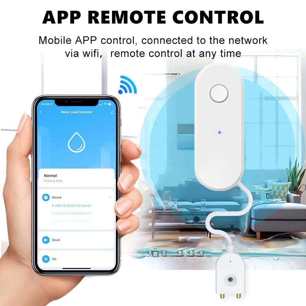 Tuya wifi inteligente sensor d - Water Leak Detector Wifi Alarm avaliação e preço