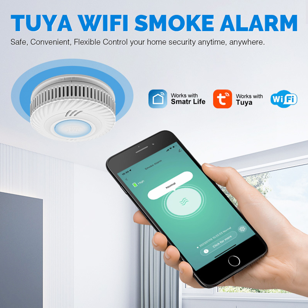 Detector de Fumaça WiFi LELLKI - Smart Smoke Detector Wifi avaliação e preço