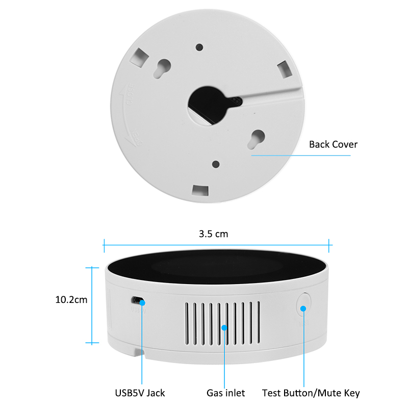Detector de vazamento de gás l - Smart Gas Leak Detector Lpg avaliação e preço