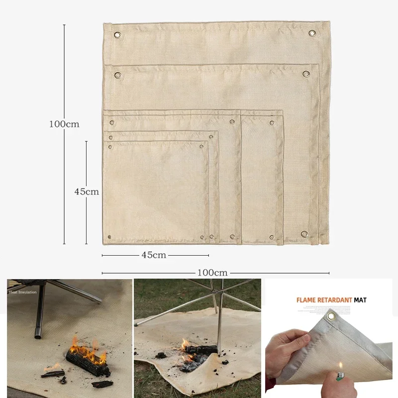 30*30cm novo acampamento ao ar - Fire Blanket Fiberglass avaliação e preço