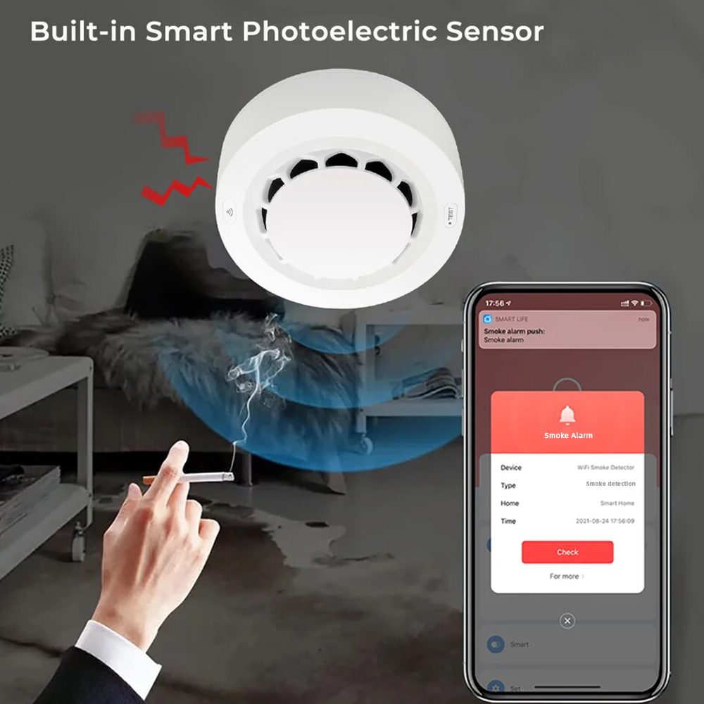 Detector de Fumaça Tuya ZigBee - Zigbee Smoke Sensor Tuya avaliação e preço